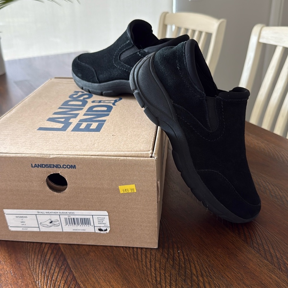 Lands End all weather waterproof moccasins